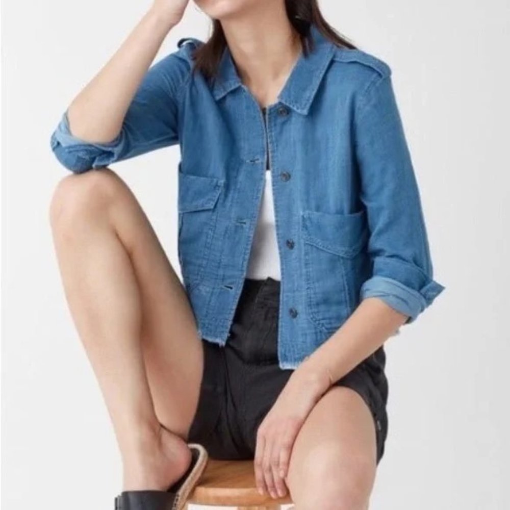 Splendid Indigo Jacket Size Small - image 2